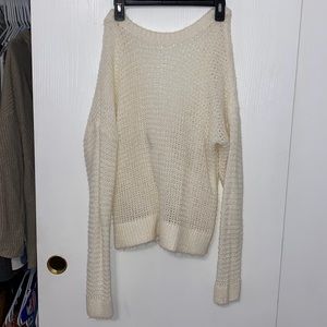 Abercrombie White Wrap Sweater